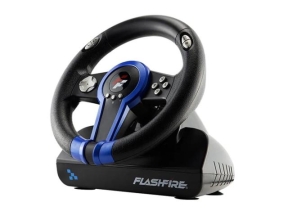 Volan cu pedale gaming FlashFire Drift Wheel, Black-Blue