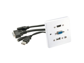 Wall plate VGA/HDMI/USB/3.5mm 