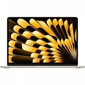 Laptop Apple MacBook Air 13 with Liquid Retina (2024), Apple M3 chip Octa Core, 13.6inch, RAM 16GB, SSD 256GB, Apple M3 10-core Graphics, INT KB, macOS, Starlight