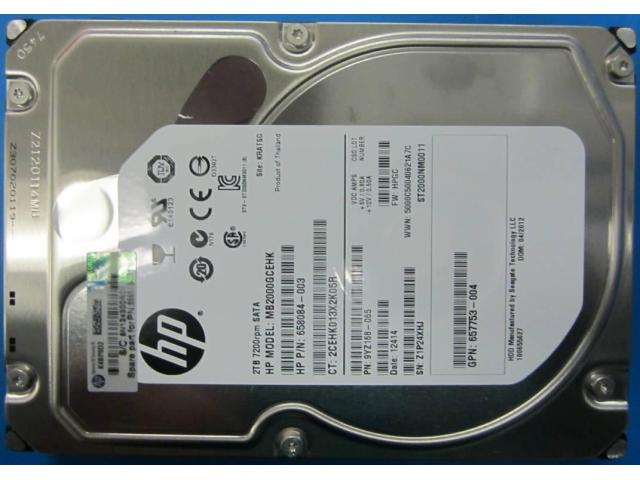 2Tb 7.2K RPM SATA