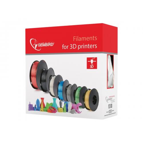 Filament Gembird PLA-plus 3DP-PLA+1.75-02-GR, 1.75mm, 1kg, Grey