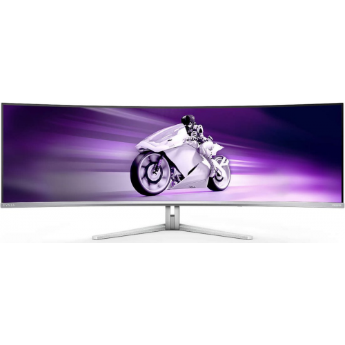 Monitor QD-OLED Curbat Philips 49M2C8900L, 48.9inch, 5120x1440, 0.03ms GTG, White