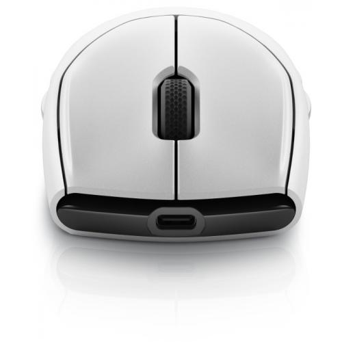 Mouse Optic Dell Alienware AW720M Tri-Mode, USB Wireless, Lunar Light