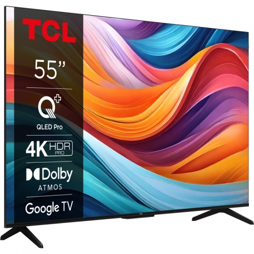 Televizor QLED TCL Smart 55T7B Seria T7B, 55inch, Ultra HD 4K, Black