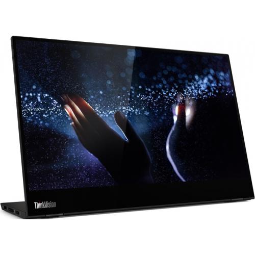 Monitor LED Lenovo Portabil ThinkVision M14t Touch, 14inch, 1920x1080, 8ms, Black