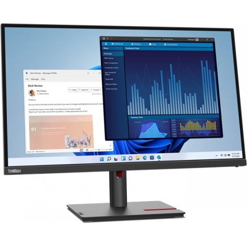 Monitor LED Lenovo ThinkVision T27p-30, 27inch, 3840x2160, 4ms GTG, Raven Black