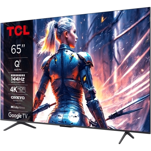 Televizor QLED TCL Smart 65T8B (2024) Seria T8B, 65inch, Ultra HD 4K, Black