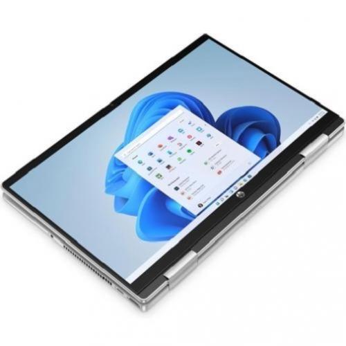 Laptop 2-in-1 HP Pavilion x360 14-ek0004nn, Intel Core i7-1255U, 14inch Touch, RAM 16GB, SSD 512GB, Intel Iris Xe Graphics, Windows 11, Natural Silver