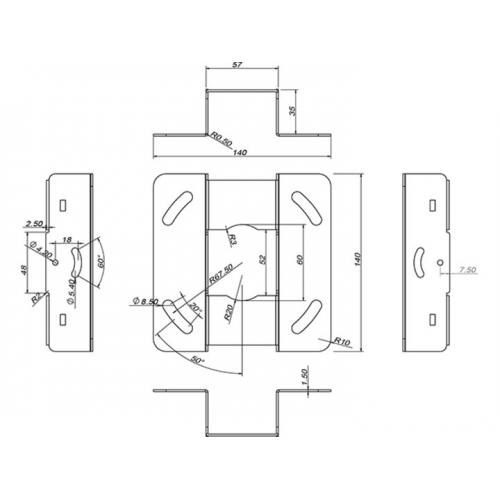 Suport videoproiector Multibrackets 3149, White