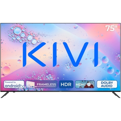 Televizor LED KIVI Smart 75U760QB Seria U760QB, 75inch, Ultra HD 4K, Black