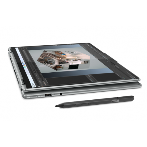 Laptop 2-in-1 Lenovo Yoga 7 16IAH7, Intel Core i7-12700H, 16inch Touch, RAM 16GB, SSD 512GB, Intel Arc A370M 4GB, Windows 11, Arctic Grey