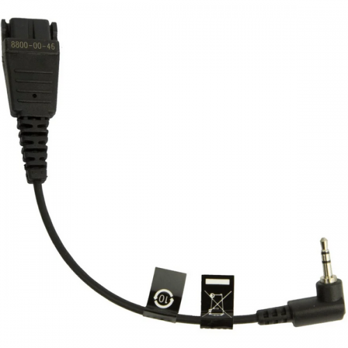 Cablu Jabra 8800-00-46,  2.5mm jack - QD, 0.15m, Black