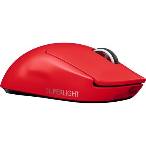 Mouse Logitech G Pro X Superlight Lightspeed, USB Wireless, Red