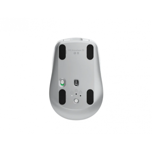 Mouse Optic Logitech MX Anywhere 3S for Business, Bluetooth/USB Wireless, Pale Grey