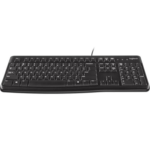 Kit Logitech MK120 - Tastatura, USB, Layout Dutch, Black + Mouse Optic, USB, Black