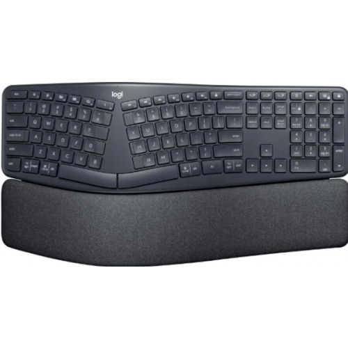 Tastatura Wireless Logitech ERGO K860, USB Wireless/Bluetooth, Layout UK, Graphite