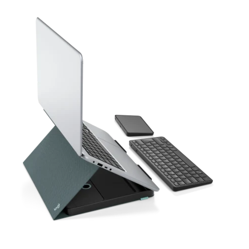 Husa/Stand Logitech Casa Pop-Up Desk pentru tableta de 10-17inch, Layout UK, Classic Chic