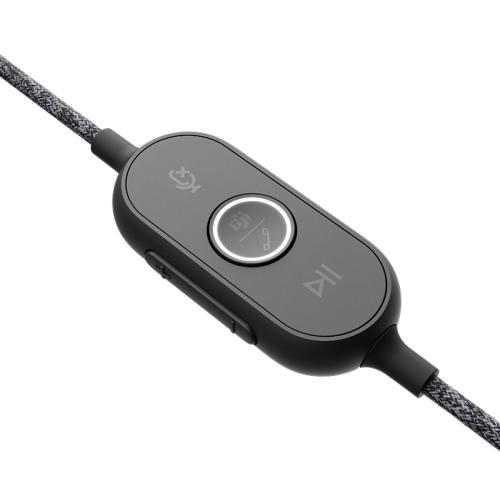 Casti cu microfon Logitech ZONE, USB-C, Graphite