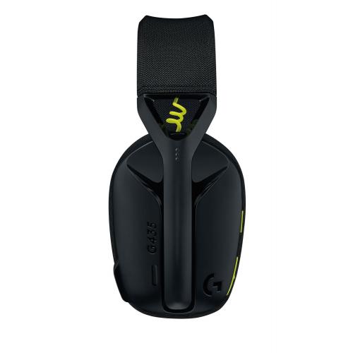 Casti cu microfon Logitech G435, Bluetooth/USB Wireless, Black-Yellow