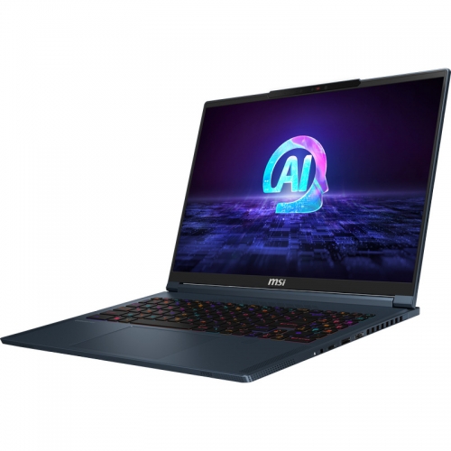 Laptop MSI Stealth 16 AI Studio A1VGG, Intel Core Ultra 9 185H, 16inch, RAM 32GB, SSD 2TB, nVidia GeForce RTX 4070 8GB, No OS, Star Blue