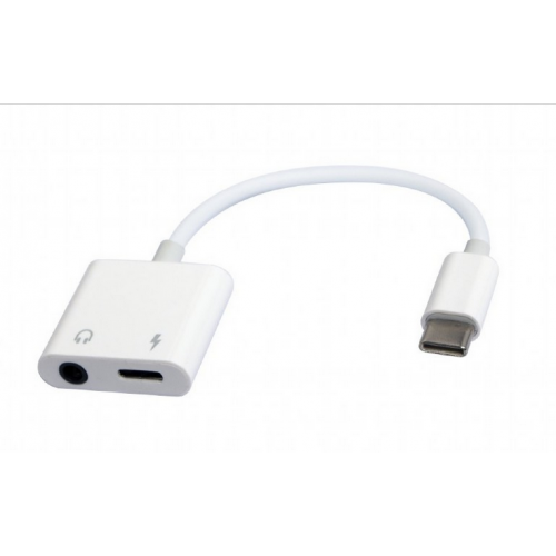 Adaptor Gembird A-CM-3.5FP-01, 3.5mm jack female - USB-C female, White