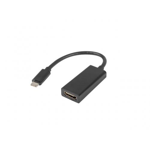 Adaptor Lanberg AD-UC-HD-01, USB-C - HDMI, 0.15m, Black