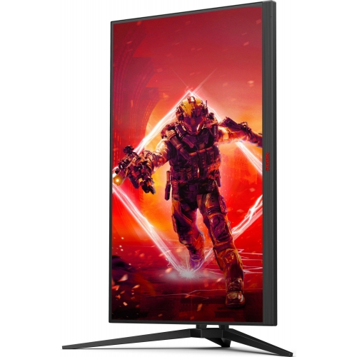 Monitor LED AOC Agon AG325QZN/EU, 31.5inch, 2560x1440, 1ms GTG, Black-Red