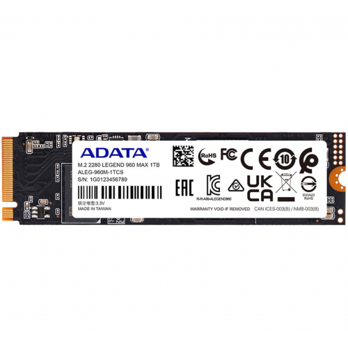 SSD A-Data Legend 960 MAX 2TB, PCI Express 4.0 x4, M.2