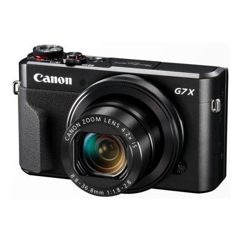 Aparat foto compact Canon PowerShot G7 X Mark II, 20.1MP, Black + Husa DCC-1880 + Memory card SD 8GB