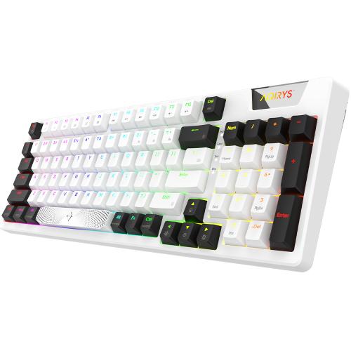 Tastatura AQIRYS Adara, USB, White-Black