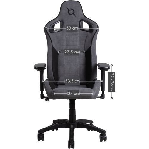 Scaun gaming AQIRYS Fenrir XL, Black-Gray