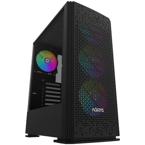 Carcasa AQIRYS Gacrux Black RGB, Fara sursa