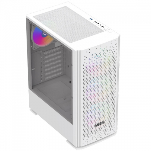 Carcasa AQIRYS Gacrux White RGB, Fara sursa