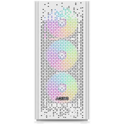 Carcasa AQIRYS Gacrux White RGB, Fara sursa