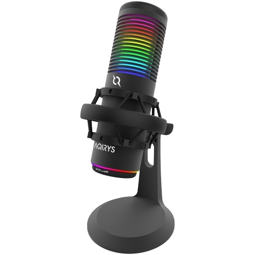 Microfon AQIRYS Galileo, RGB LED, Black