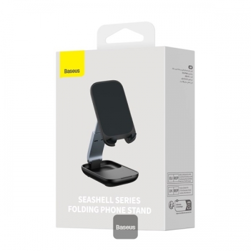 Suport telefon Baseus Seashell Series Folding, Cluster Black