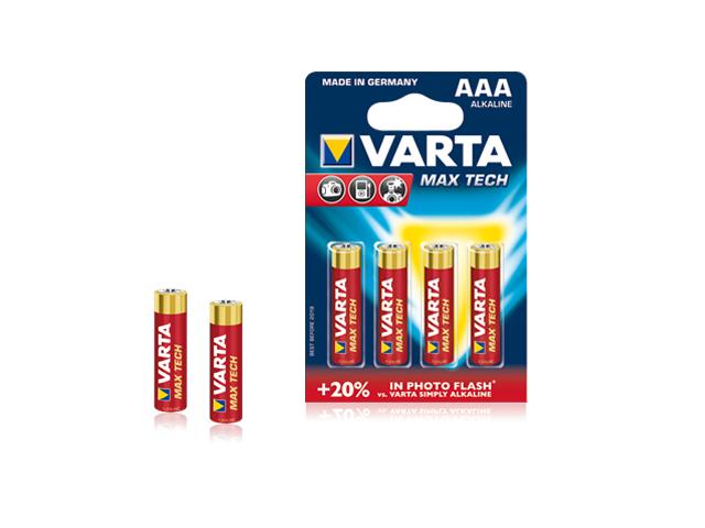 Baterie alcalina Micro (AAA,R03) 1,5V 4703 Varta Max Power Ambalare: blister 4 buc. - HCT012-032