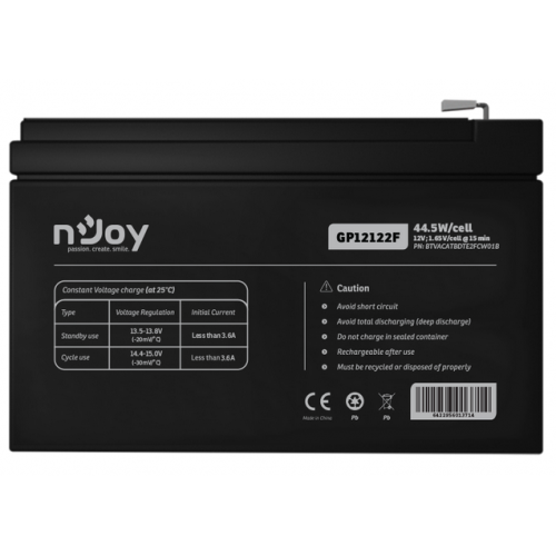 Baterie UPS nJoy GP12122F, 12V, 44.5W