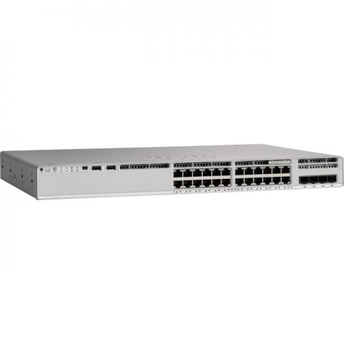 Switch Cisco Catalyst C9200L-24T-4G-A, 24 porturi, 4 x SFP