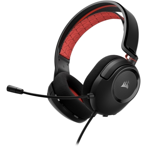 Casti cu microfon Corsair HS35 v2, 3.5mm jack, Black-Red