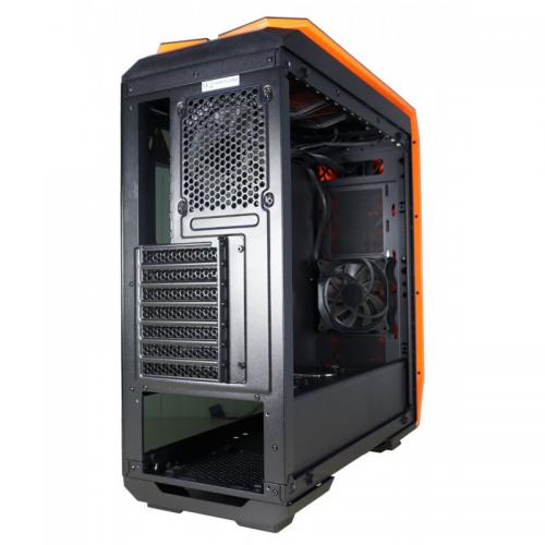 Carcasa Inaza Devastator Black/Orange, Fara sursa