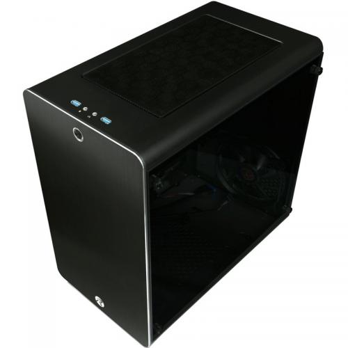 Carcasa Raijintek THETIS Black Window, Fara sursa