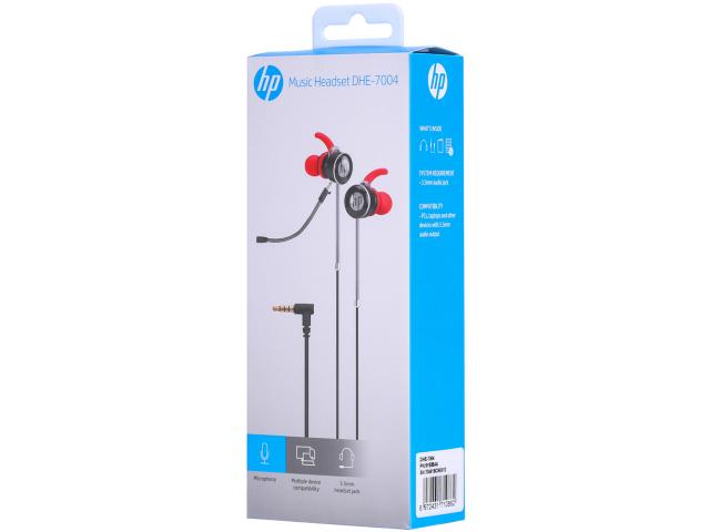 Casti in-ear HP DHE-7004 red