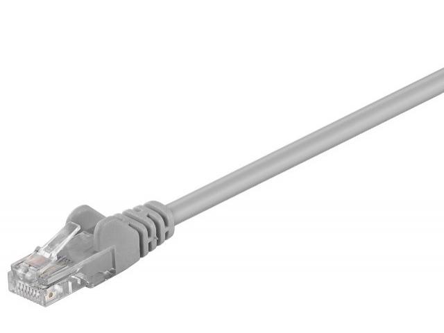 Cablu retea (patch cord) CAT5e UTP 3m 2xRJ45, neecranat, gri - HCT68367