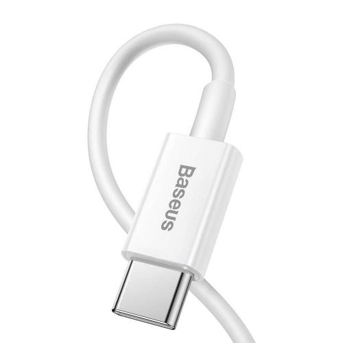 Cablu de date Baseus Superior, Fast Charging, CATLYS-B02, USB-C - Lightning, 1.5m, White