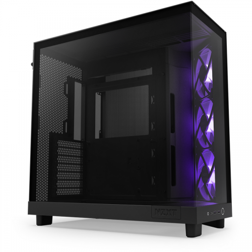 Carcasa NZXT H6 Flow RGB Black, Fara sursa