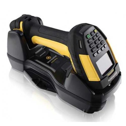 Cititor de coduri de bare Datalogic PowerScan PM9600 PM9600-DKHP433RK10, 2D, 433MHz, Black-Yellow