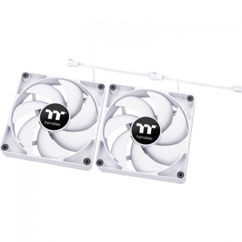 Kit Ventilatoare Thermaltake CT140 White, 140mm, 2 bucati