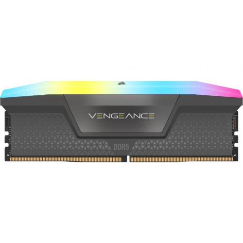 Kit Memorie Corsair Vengeance RGB Grey AMD EXPO 32GB, DDR5-5600MHz, CL36, Dual Channel