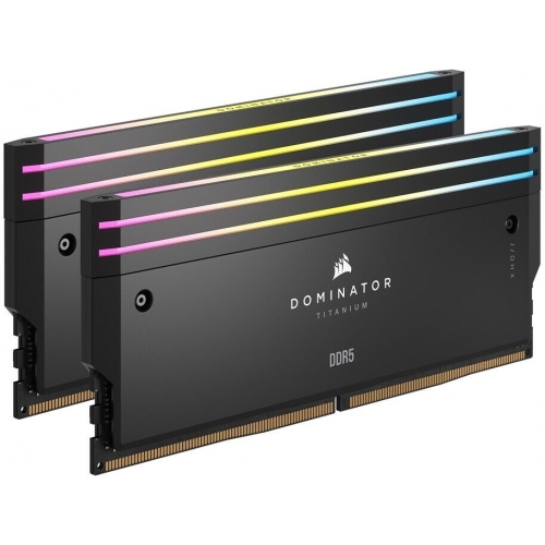 CORSAIR DOMINATOR TITANIUM RGB 32GB 2x16GB DDR5 7000MT/s DIMM Unbuffered 34-42-42-96 OC PMIC XMP 3.0 Black Heatspreader 1.45V Intel